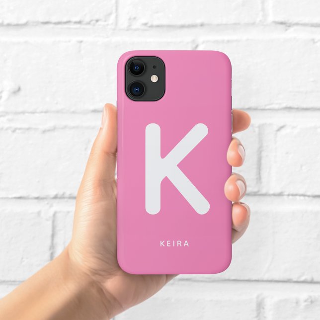 Bubblegum Pink Monogram Phone Case (Creator Uploaded)