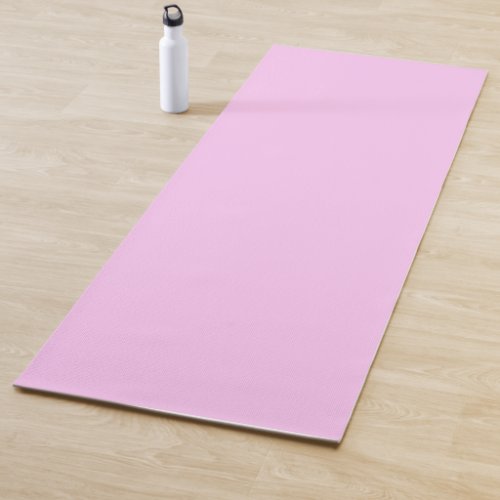 Bubblegum Pink Pastel Solid Color on Both Sides of Yoga Mat