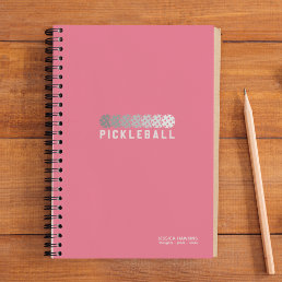 Bubblegum Pink Pickleball Logo Gradient Personal Notebook