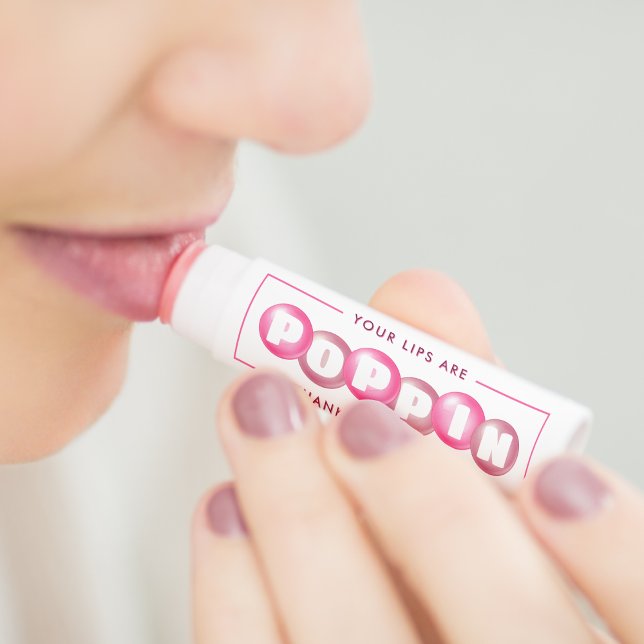 Bubblegum Pink Poppin Girl 1st Birthday Party Lip Balm (Bubblegum Pink Poppin Girl 1st Birthday Party Lip Balm
)