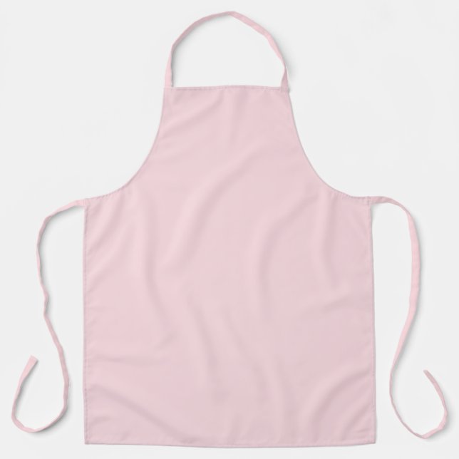 Bubblegum Pink Solid Color Apron (Front)