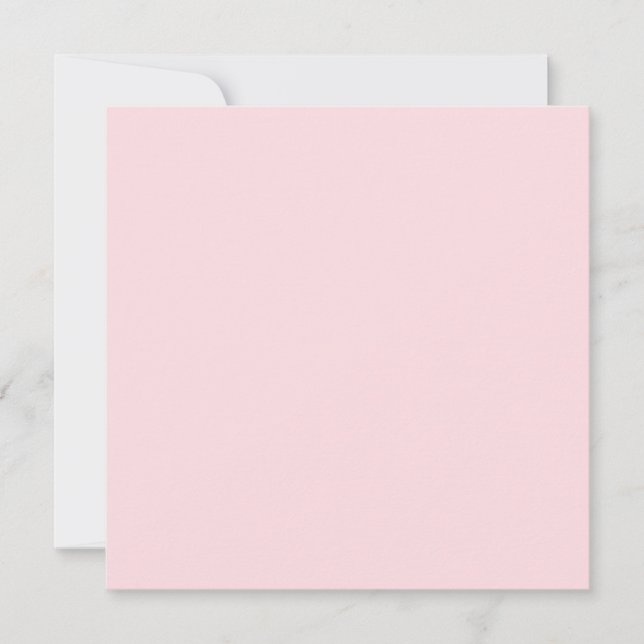Bubblegum Pink Solid Color  Card (Front)