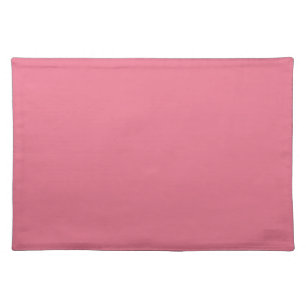 Bubblegum Pink Solid Color Print, Rouge Blush Pink Cloth Placemat