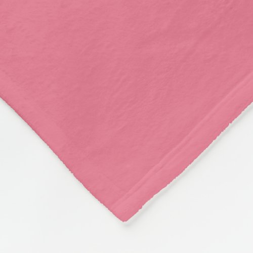 Bubblegum Pink Solid Color Print Rouge Blush Pink Fleece Blanket
