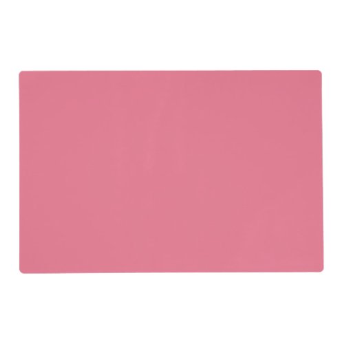 Bubblegum Pink Solid Color Print Rouge Blush Pink Placemat