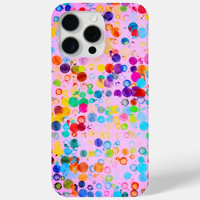 Bubblegum Polka Dot Pixly Case-Mate iPhone Case (Back)