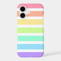 Bubblegum rainbow and white stripes
