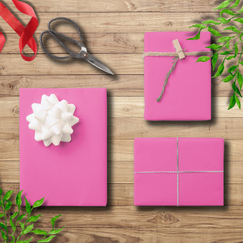 Bubblegum Rose Solid Color | Classic | Elegant Wrapping Paper Sheets by Joanna_Design at Zazzle