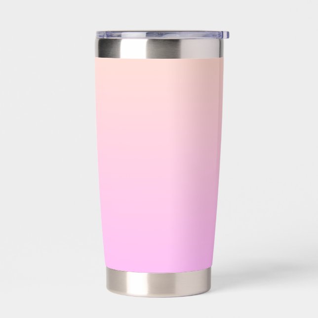 Bubblegum & Soft Peach Ombre Tumbler (Left)