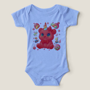 Bubblegum Unicorn Bear Infant T-shirt