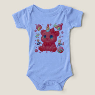 Bubblegum Unicorn Bear Infant T-shirt
