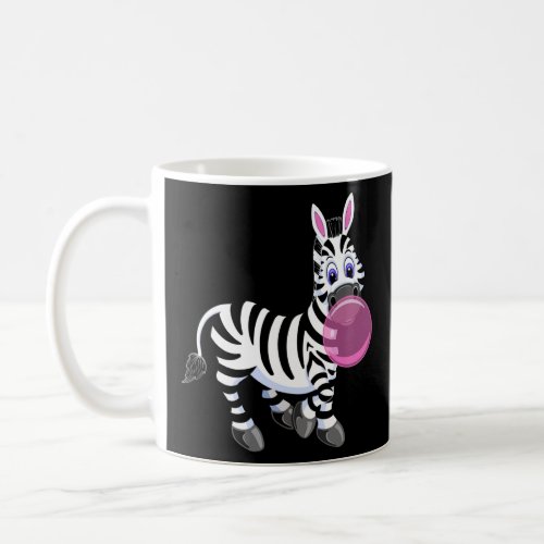 Bubblegum Zebra Cute Zoo Animal  Coffee Mug