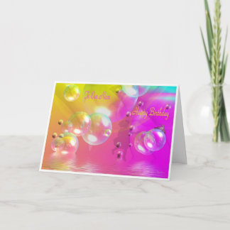 Bubbleocean - Happy Birthday Niece Card