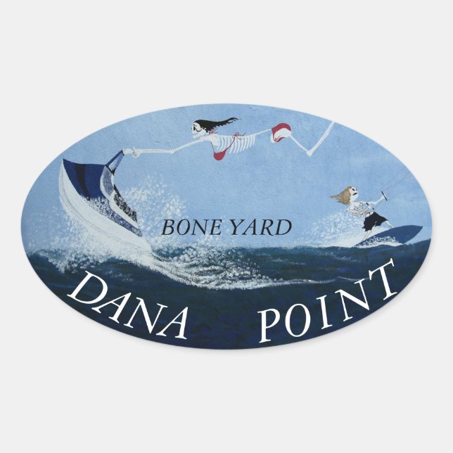 Bubblepacific bumper stickers, bone yard DP Oval Sticker (Front)