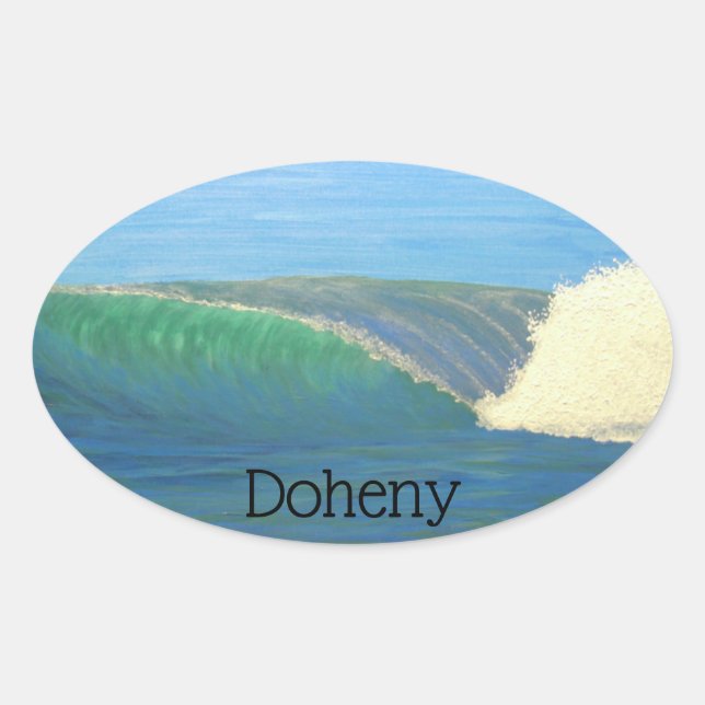 Bubblepacific bumper stickers, doheny oval sticker (Front)