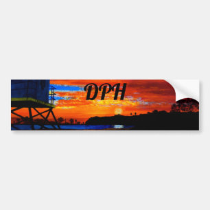 Bubblepacific bumper stickers, harbor Dana point Sticker