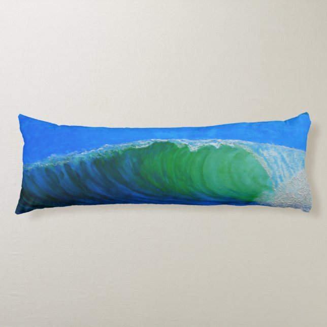 Bubblepacific pillows, wave same on 2 sides body pillow (Front)