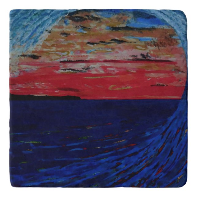 Bubblepacific, tunnel vision trivet (Front)