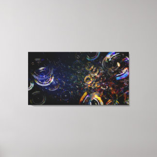 Bubbles 40x21 Canvas Print
