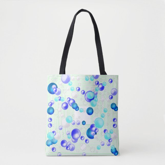 Bubbles Abstract Tote Bag (Front)