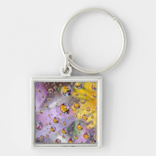 Bubbles abstract with flowers. Credit as: Nancy Keychain (Front)