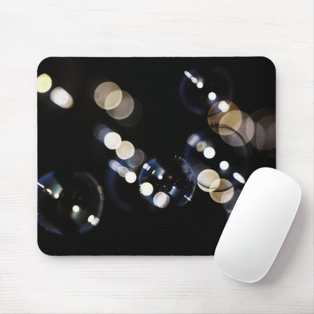 Bubbles And Bokeh Design Mouse Pad (With Mouse)