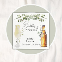 Bubbles And Breews Eucalyptus Couple Shower Party