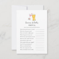 Bubbles and Brew  Couple's Shower Trivia games