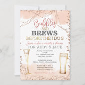 Bubbles and Brews Before the I Do's Shower Invitation (Front)