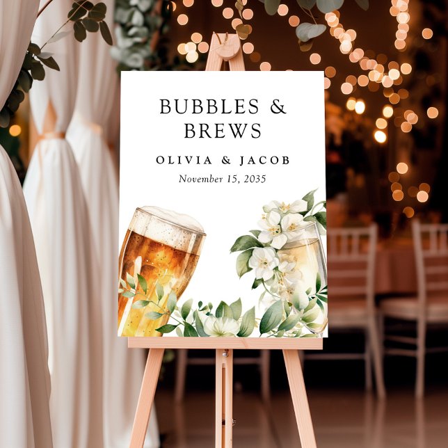 Bubbles and Brews Couples Shower Foam Board (Creator Uploaded)
