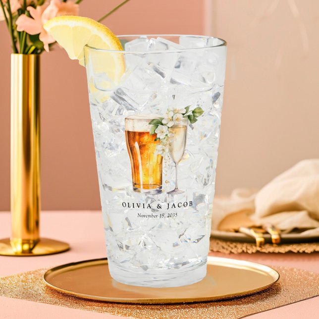 Bubbles and Brews Couples Shower Glass (Creator Uploaded)