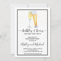 Bubbles and Brews Engagement Party Invitation