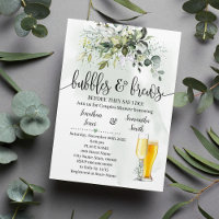 Bubbles and Brews shower Eucalyptus greenery