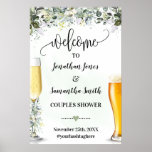 Bubbles And Brews Welcome Couples Shower Sign at Zazzle
