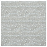 Bubbles and Pearls Silver Blue White Fabric