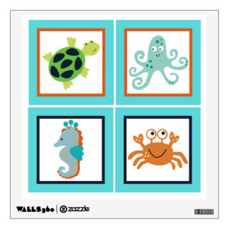 Bubbles and Squirt Sealife Wall Decal