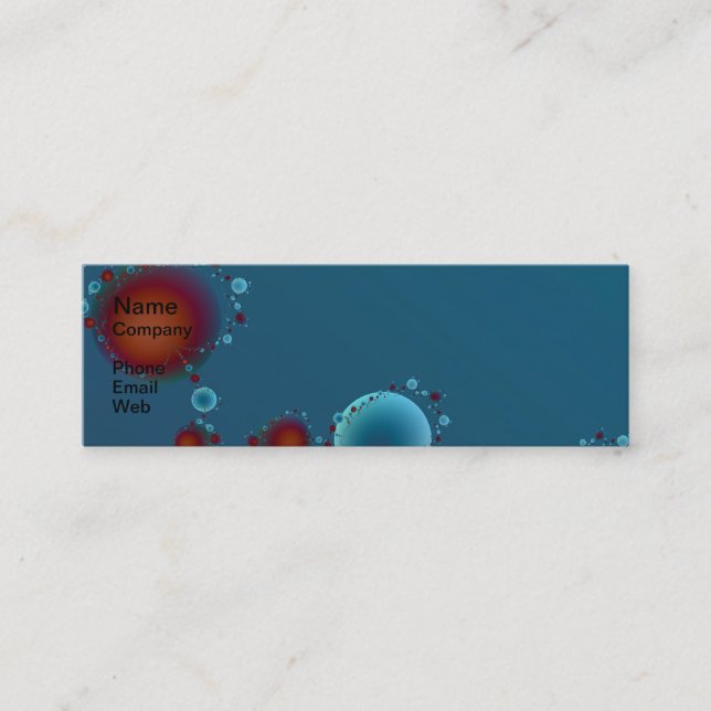 Bubbles Art Business Card (Front)