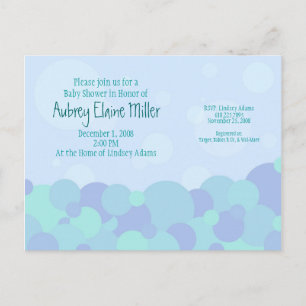 Bubbles Baby Shower Invitation