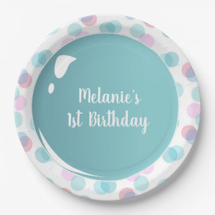 Bubbles Birthday Pop Popping Fun Plates