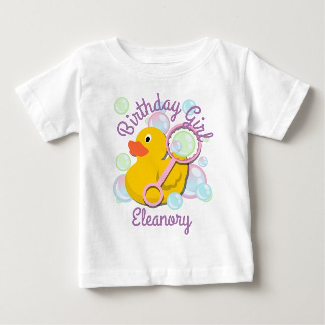 Bubbles Birthday shirt Bubble birthday shirt (Front)