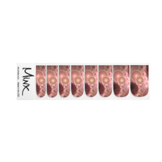 bubbles blush gradient minx nail wraps