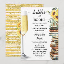 Bubbles & Book Before I do Sunflower Bridal Shower