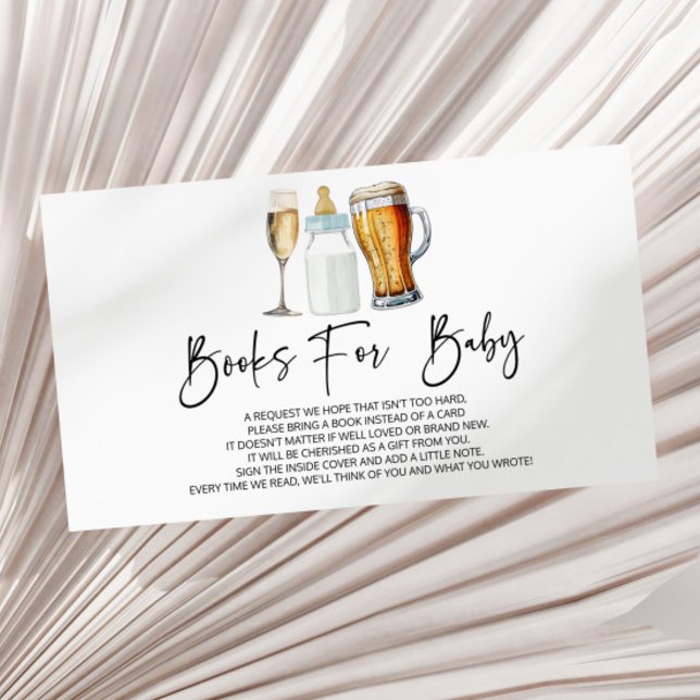 Bubbles Brews Diapers Baby Shower Books For Baby Enclosure Card (Creator Uploaded)