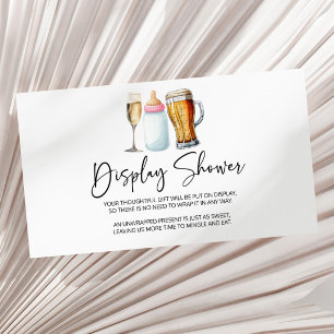 Bubbles Brews Diapers Baby Shower Display Shower Enclosure Card
