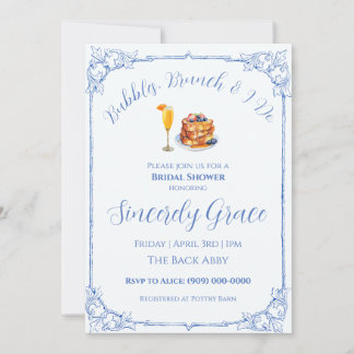Bubbles, Brunch & I Do Invitation