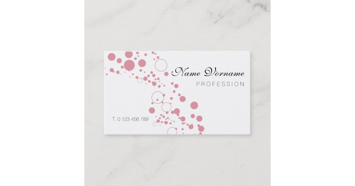 bubbles business card | Zazzle