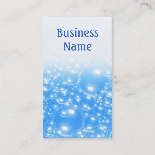 Customizable Bubbles Business Card