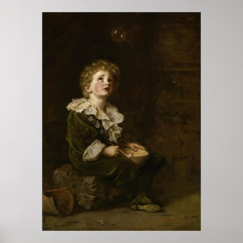 Bubbles by John Everett Millais Poster