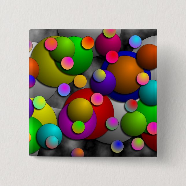 Bubbles by Kenneth Yoncich Button (Front)