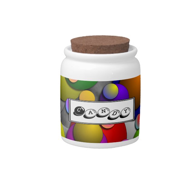 Bubbles by Kenneth Yoncich Candy Jar (Front)